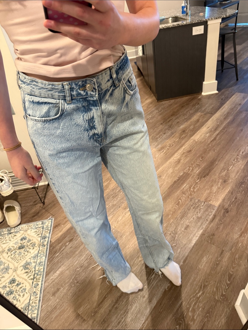 Zara straight leg jeans